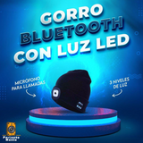 🧢GORRO BLUETOOTH CON LUZ LED🔦