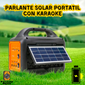 🥳PARLANTE SOLAR PORTATIL CON KARAOKE🎶